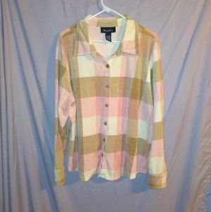 Ladies XL Button Up Top